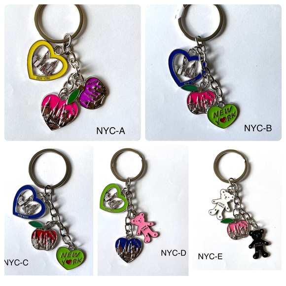 🦚2/$20🦚New York City charm keychain key holder charms. - Picture 7 of 7